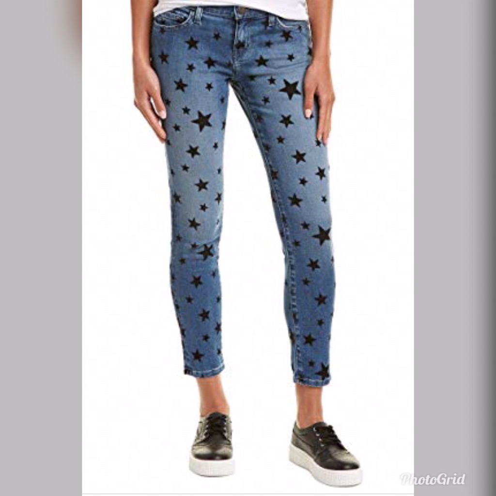 Current/Elliott Low-Rise Skinny Jeans.